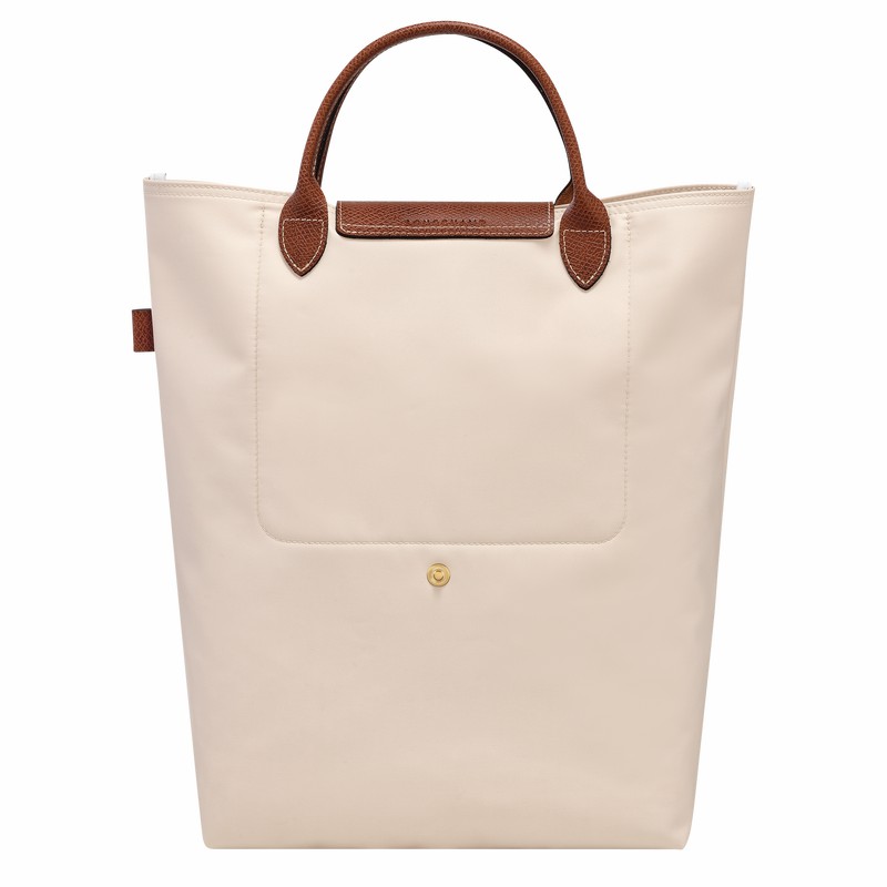 τσάντεσ tote ανδρικα Longchamp Le Pliage Original M ασπρα Greece | 10168089P71-