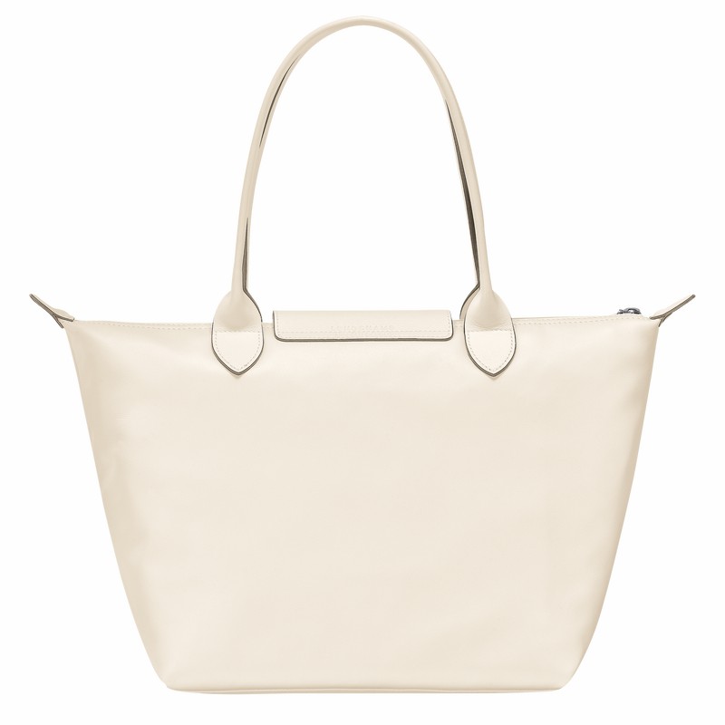 τσάντεσ tote γυναικεια Longchamp Le Pliage Xtra M ασπρα Greece | L2605987037