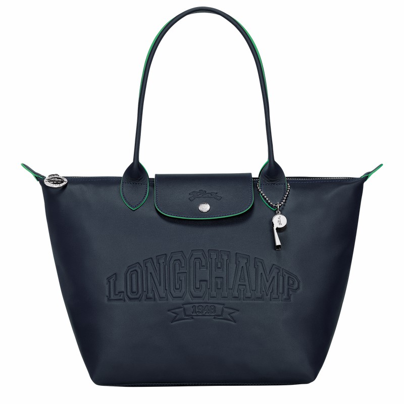 τσάντεσ tote γυναικεια Longchamp Le Pliage Xtra M σκουρο μπλε Greece | L2605HEY556