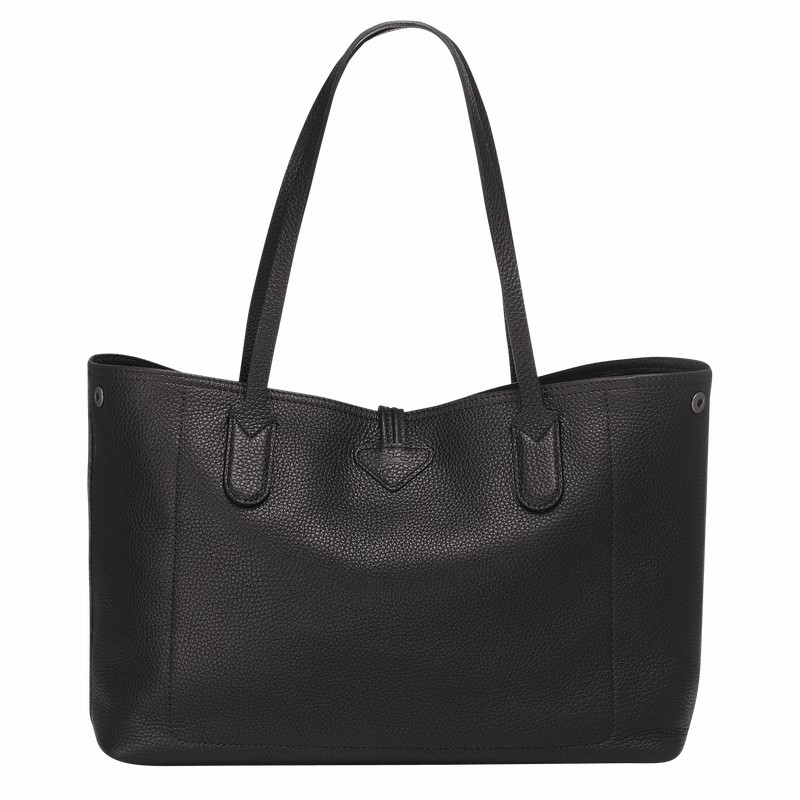 τσάντεσ tote γυναικεια Longchamp Le Roseau Essential L μαυρα Greece | L2686968001