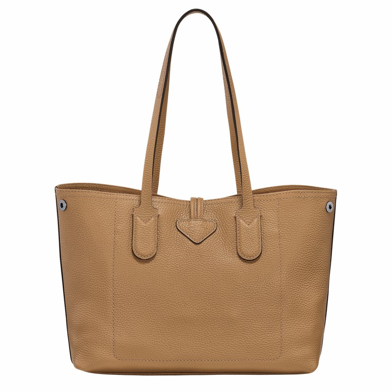 τσάντεσ tote γυναικεια Longchamp Le Roseau Essential M Χακί Greece | 10183968026