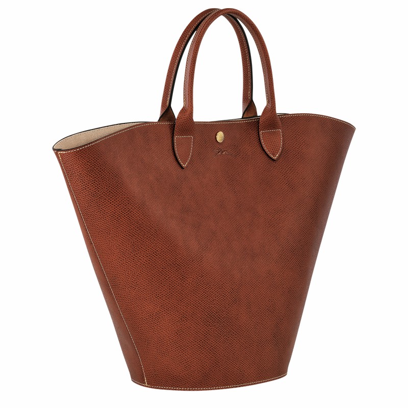 τσάντεσ tote γυναικεια Longchamp ÉPURE XL καφε Greece | 10260HYZ035