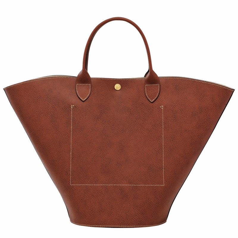 τσάντεσ tote γυναικεια Longchamp ÉPURE XL καφε Greece | 10260HYZ035