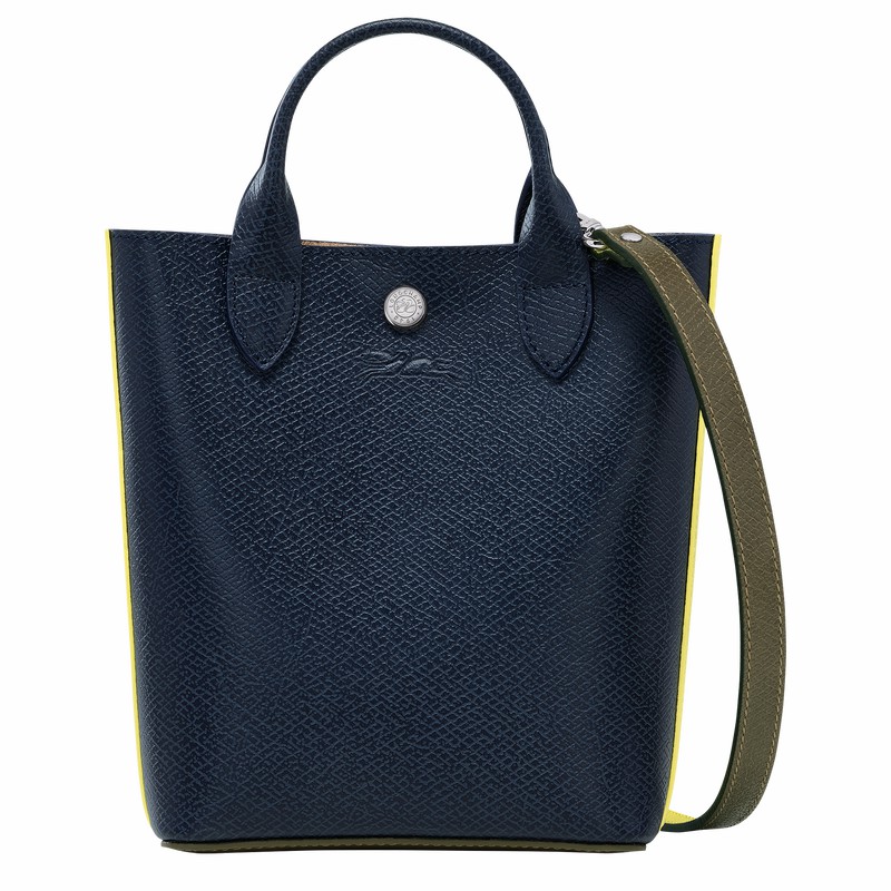 τσάντεσ tote γυναικεια Longchamp ÉPURE XS σκουρο μπλε Greece | 10269HFH006