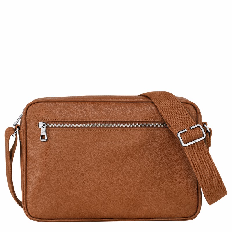 bucket bags ανδρικα Longchamp Le FOULONNÉ M Caramel Greece | 20044021F72