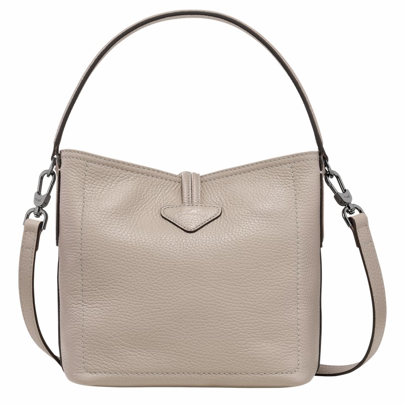 bucket bags γυναικεια Longchamp Le Roseau Essential XS γκρι Greece | 10159968266