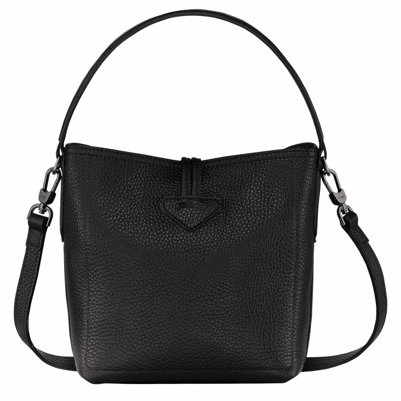 bucket bags γυναικεια Longchamp Le Roseau Essential XS μαυρα Greece | 10159968001