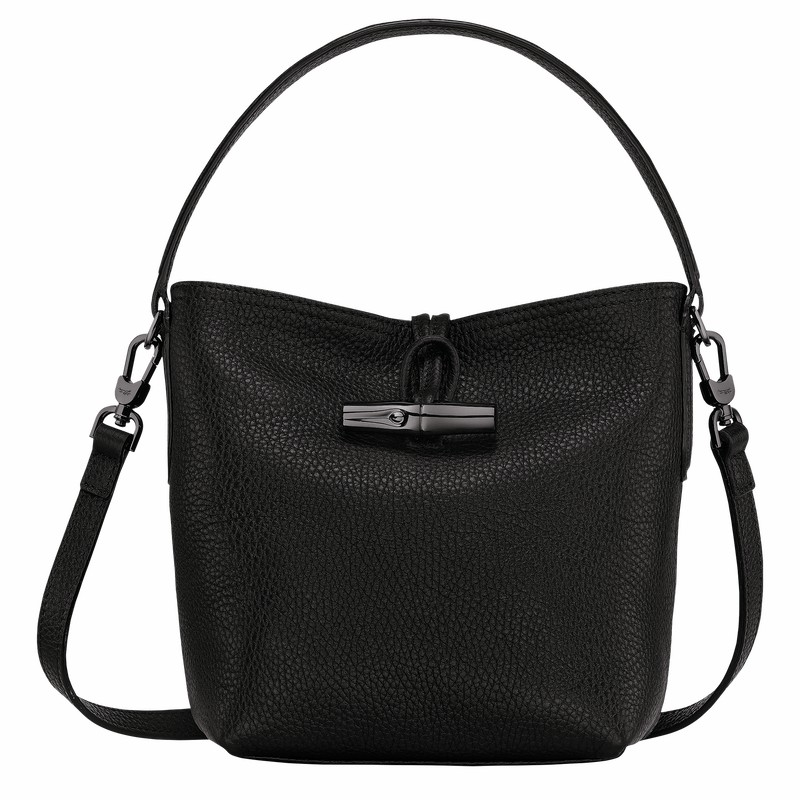 bucket bags γυναικεια Longchamp Le Roseau Essential XS μαυρα Greece | 10159968001