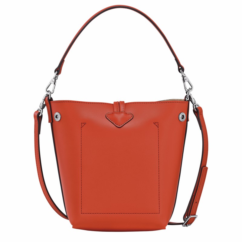 bucket bags γυναικεια Longchamp Le Roseau XS πορτοκαλι Greece | 10229HCL685