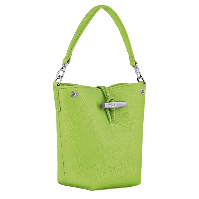 bucket bags γυναικεια Longchamp Le Roseau XS πρασινο Greece | 10279HFP355