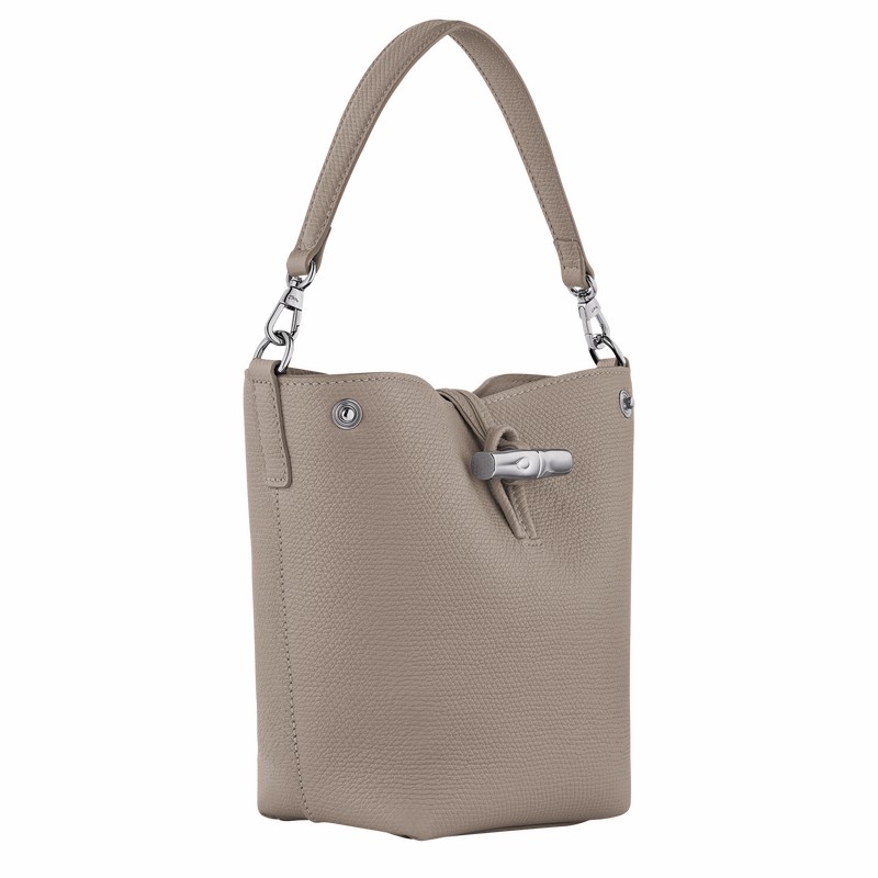 bucket bags γυναικεια Longchamp Le Roseau XS γκρι Greece | 10279HFP266