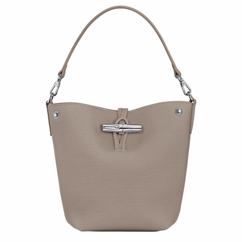 bucket bags γυναικεια Longchamp Le Roseau XS γκρι Greece | 10279HFP266