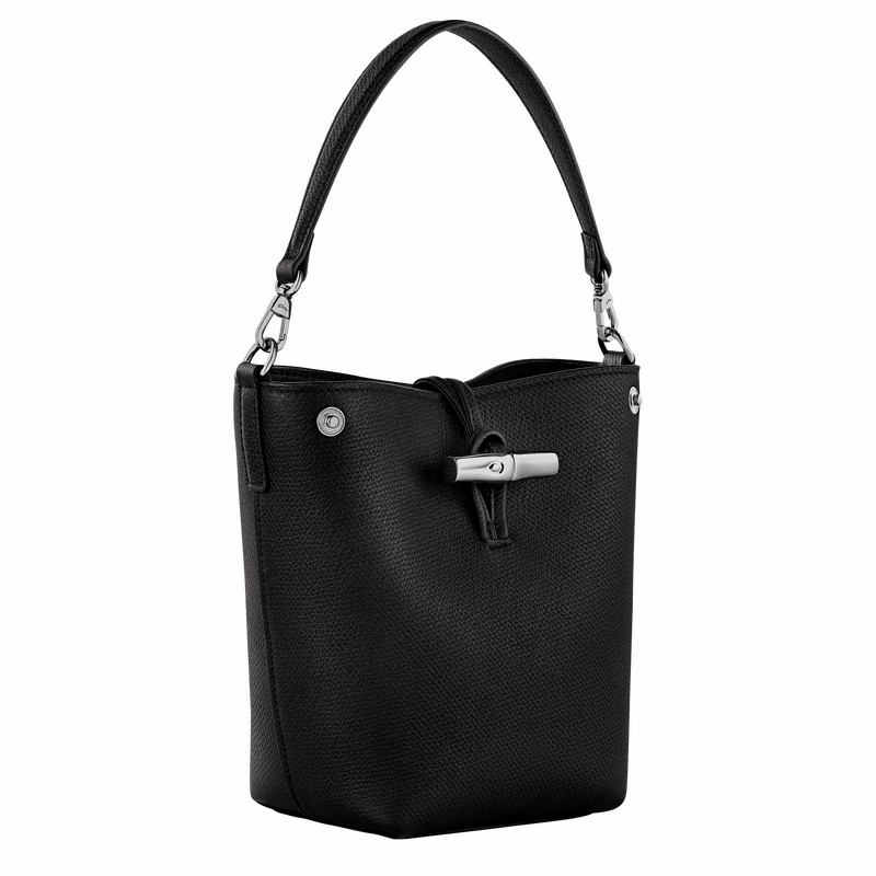 bucket bags γυναικεια Longchamp Le Roseau XS μαυρα Greece | 10279HFP001