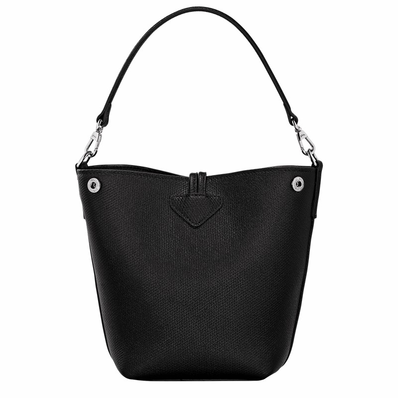 bucket bags γυναικεια Longchamp Le Roseau XS μαυρα Greece | 10279HFP001