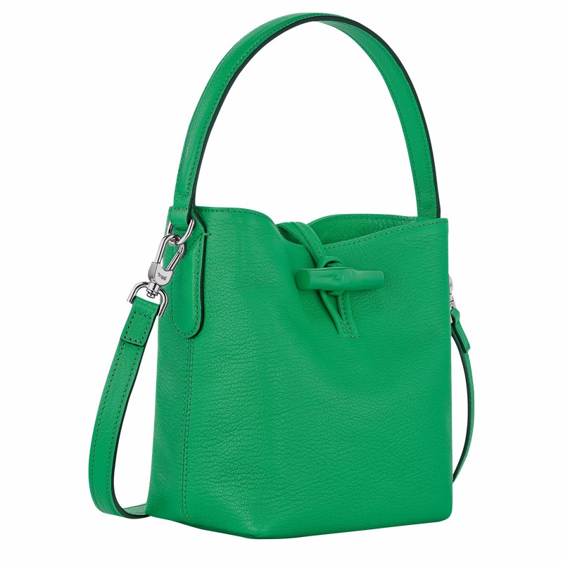 bucket bags γυναικεια Longchamp Le Roseau XS πρασινο Greece | 10159HEC129