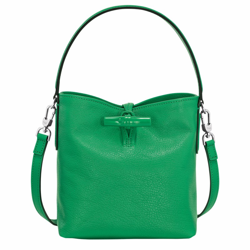 bucket bags γυναικεια Longchamp Le Roseau XS πρασινο Greece | 10159HEC129