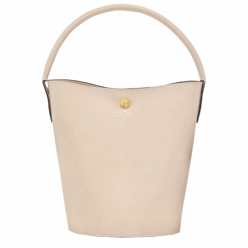 bucket bags γυναικεια Longchamp ÉPURE S ασπρα Greece | 10161HYZ555