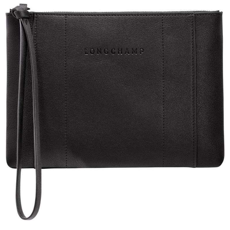 pouches γυναικεια Longchamp 3D μαυρα Greece | 30032HCV001