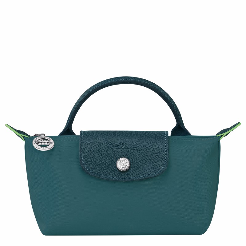 pouches ανδρικα Longchamp Le Pliage Green παγώνι Greece | 34175919P89-