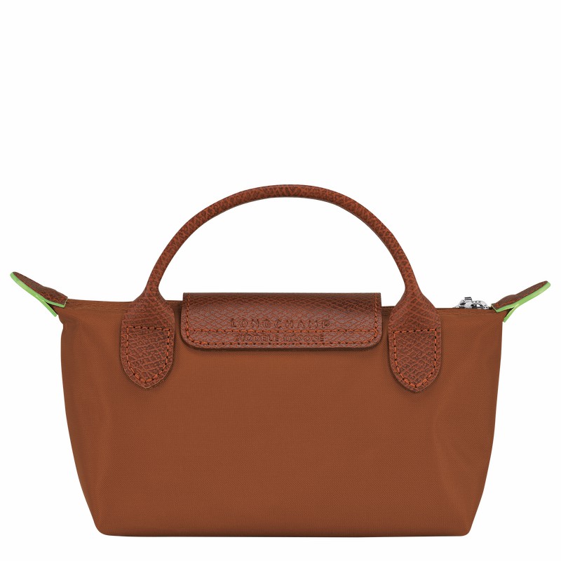 pouches γυναικεια Longchamp Le Pliage Green καφε Greece | 34175919504