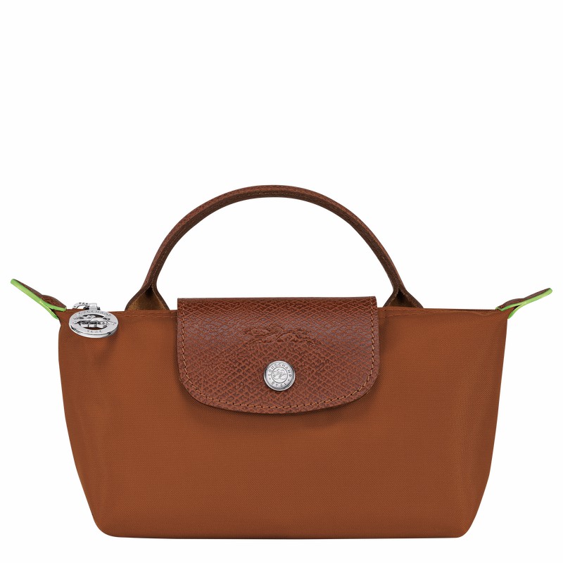 pouches γυναικεια Longchamp Le Pliage Green καφε Greece | 34175919504