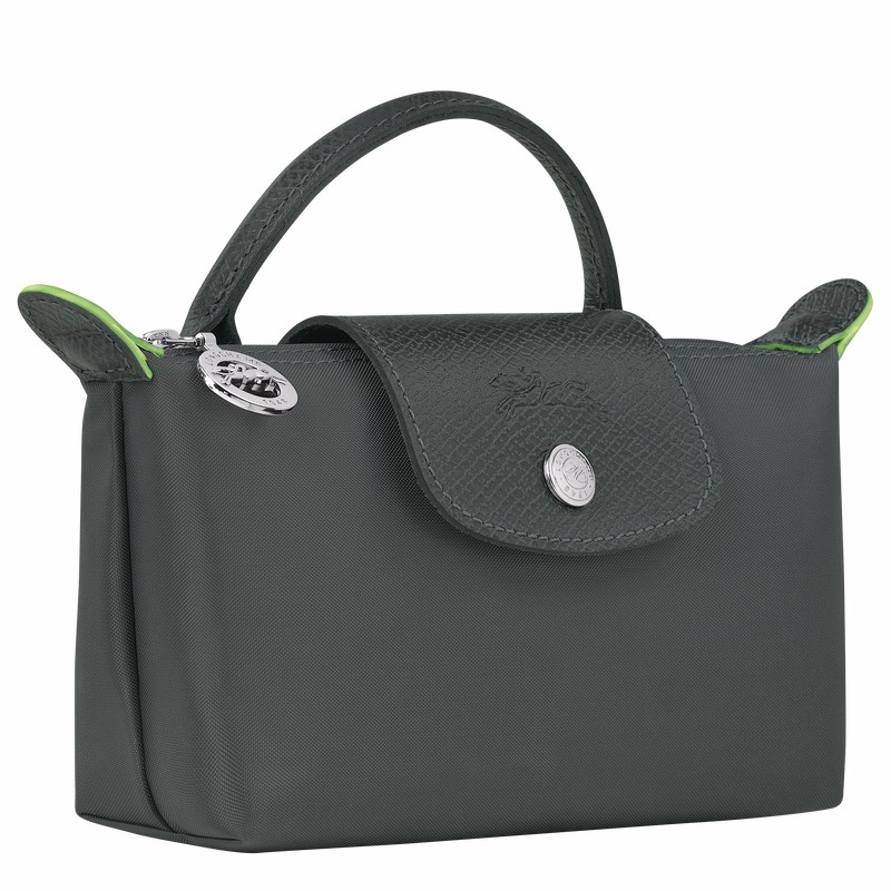 pouches ανδρικα Longchamp Le Pliage Green βαθυ γκρι Greece | 34175919P66-