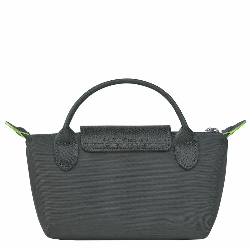 pouches ανδρικα Longchamp Le Pliage Green βαθυ γκρι Greece | 34175919P66-