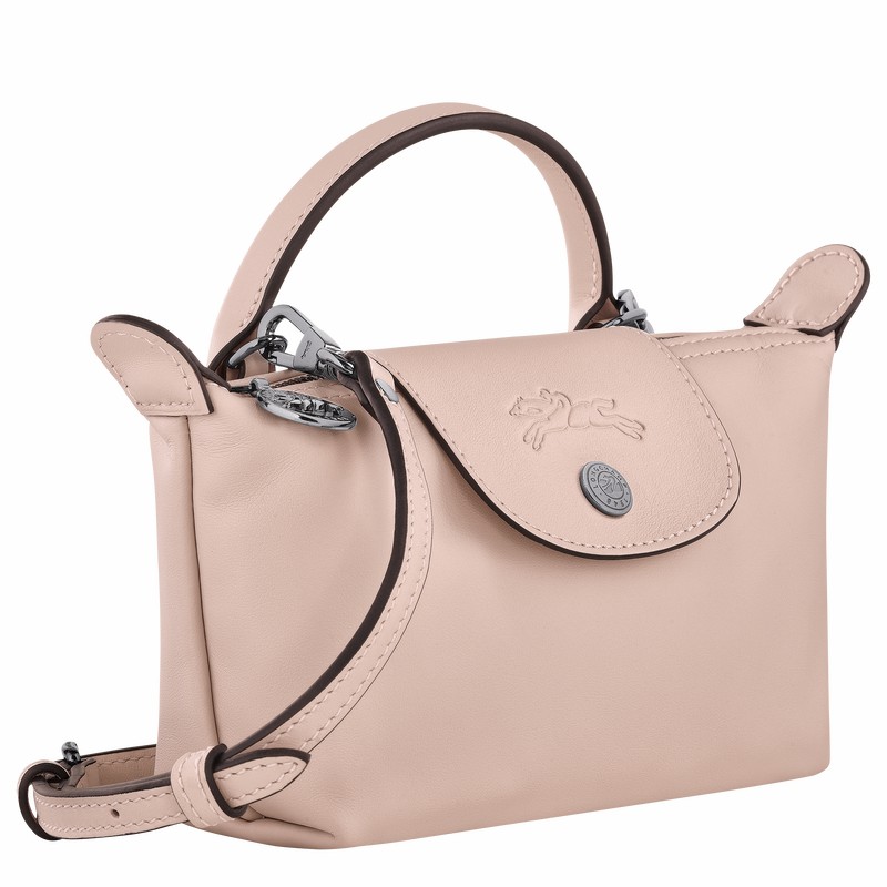 pouches γυναικεια Longchamp Le Pliage Xtra XS Μπεζ Greece | 34205987542